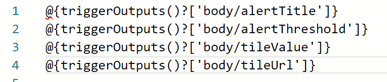 JSON code of dynamic values