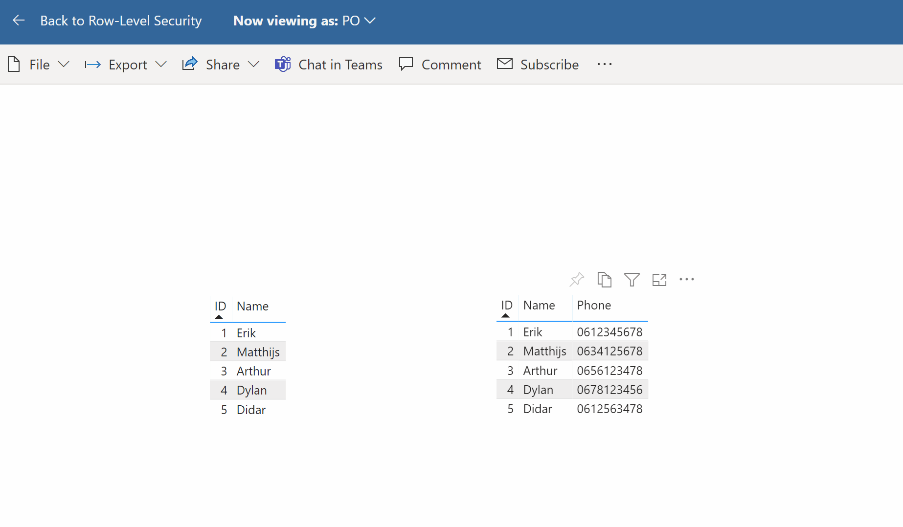 Consultant can’t see phone numbers