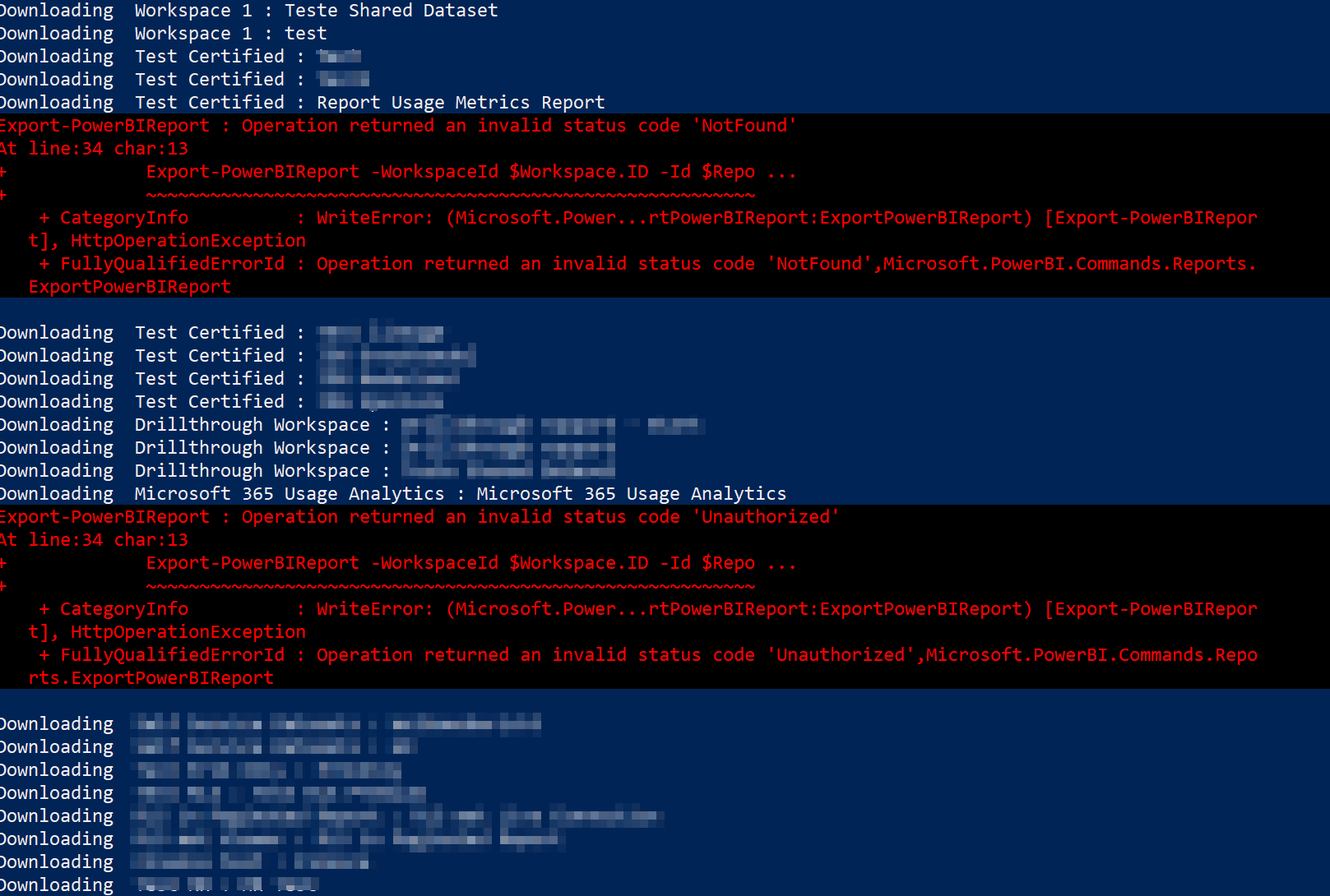 Downloading notification in PowerShell