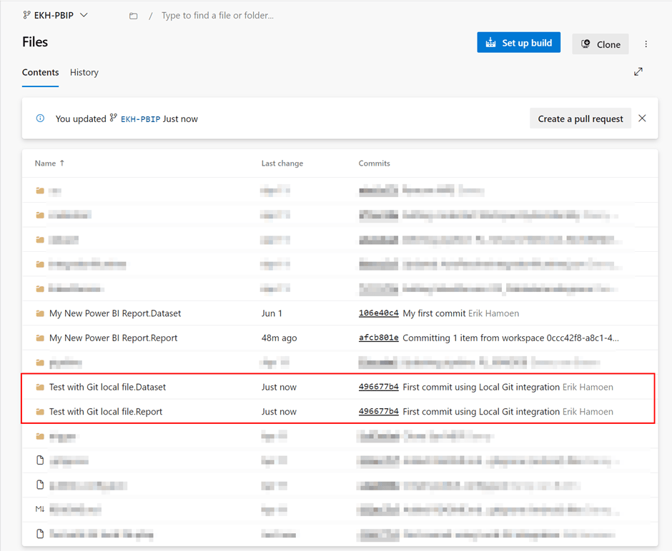 Our new report inside Azure Devops.