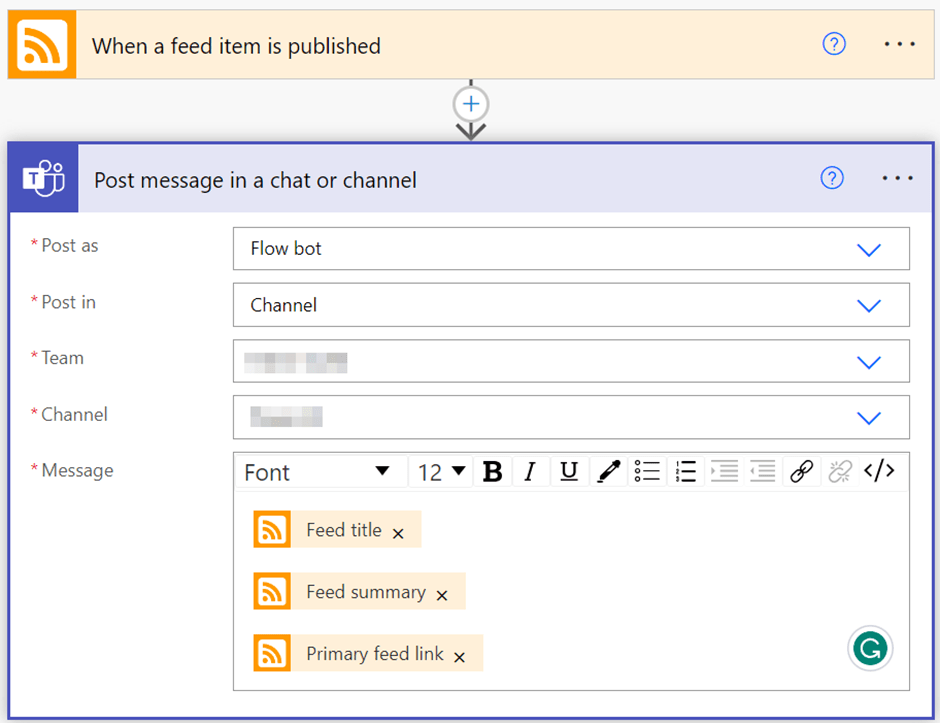Put the required fields 